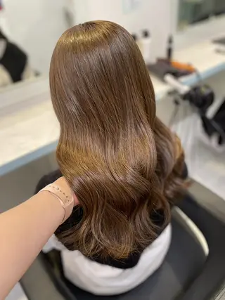 カラー ガーリーモテヘア🎀 yume🤍🐈‍⬛のヘアスタイル