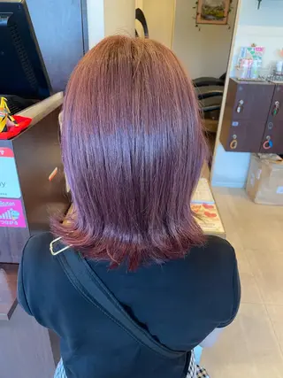 ミディアム カラー 美容室 Jフィドルファドル所属・わきた かずなのヘアスタイル