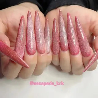 ロング ネイル クロキ 。のネイルデザイン