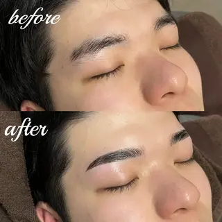 メンズ アイブロウ 心斎橋美眉🖤 束間マツエクKisaのマツエク・マツパデザイン
