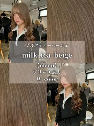 ロング カラー Neut’所属・ブリーチモデル/ メンズパーマ/AMIのヘアスタイル