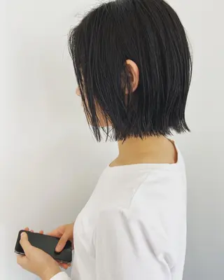 ショート カラー パーマ ヘアアレンジ メンズ キッズ ネイル マツエク・マツパ ショート/ボブ/ パーマ/柏原良亮のヘアスタイル