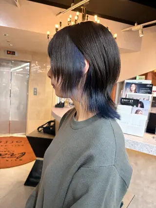 ショート カラー 藤原快斗/レイヤー /ウルフ/ハイトーンのヘアスタイル