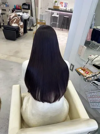 ロング カラー solua所属・さあや 【透け感/艶感】のヘアスタイル