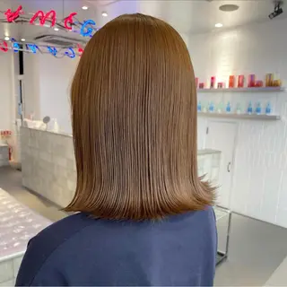 ミディアム カラー Je suis heureuse Miel所属・🐩艶カラー/ chisato🌙のヘアスタイル