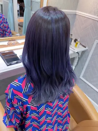 セミロング カラー ヘアアレンジ 佐々木 シホミのヘアスタイル