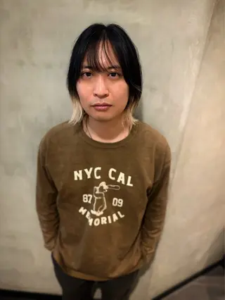 ミディアム メンズ 優 作のヘアスタイル