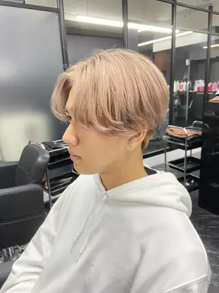 ミディアム カラー メンズ ミルボンAujua認定サロン Ria OSAKA 梅田所属・メンズ、エクステ特化 Ryuのヘアスタイル