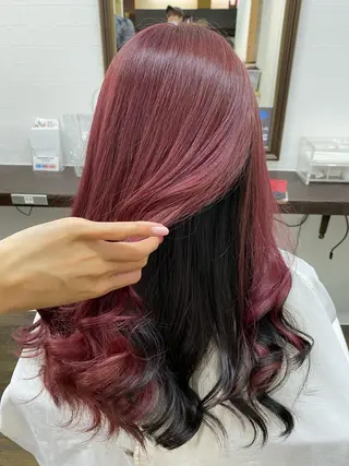 ロング カラー IwAsh大和駅前店所属・IwAsh大和駅前店 河野亜里香のヘアスタイル