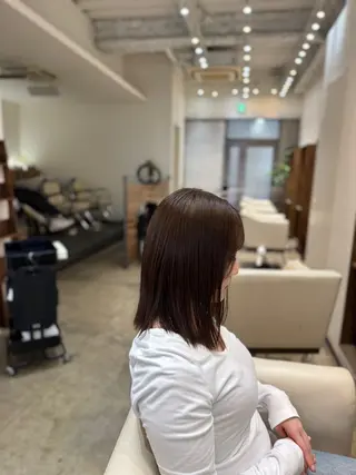 ミディアム カラー 中村 空のヘアスタイル