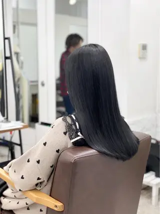 ロング 白髪ぼかしハイライト 白髪ぼかしカラー中澤のヘアスタイル