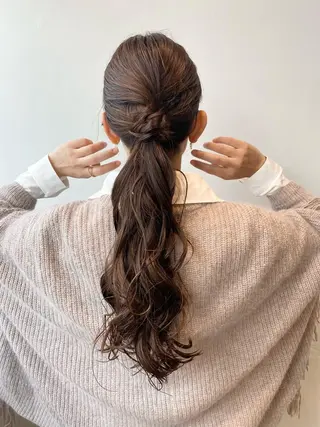 ロング カラー ヘアアレンジ マツエク・マツパ beautyessence都立大学所属・豊田 晴香のマツエク・マツパデザイン