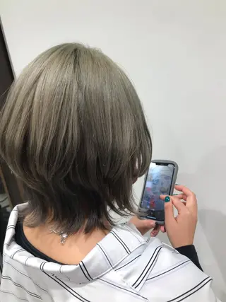 ミディアム 下條 真のヘアスタイル
