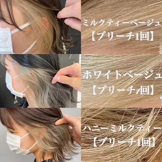 ショート カラー ヘアアレンジ Rene'所属・当日予約⭕️ JUNYAのヘアスタイル