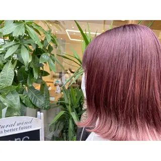 ミディアム カラー ヘアアレンジ 小國 綾かのヘアスタイル