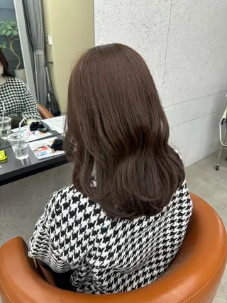 ミディアム 💍透明感💍 上岡夕理香のヘアスタイル