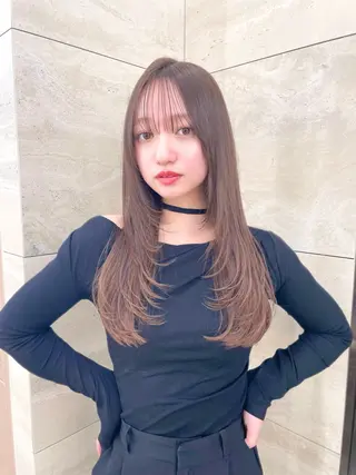 ロング カラー 韓国ヘア🇰🇷 レイヤー/芝春樹のヘアスタイル