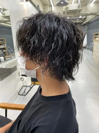 パーマ メンズ 森本裕/オーナー/ スパイラルパーマのヘアスタイル