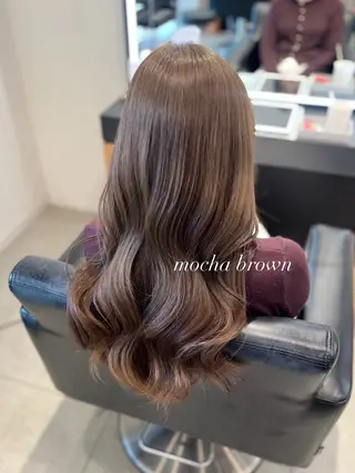セミロング 髪質改善・水素カラー ARIA(ému)のヘアスタイル