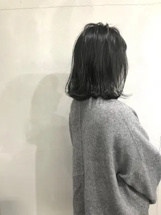 ミディアム カラー ボブ/ショート/ 白髪染め/メンズ葛西のヘアスタイル