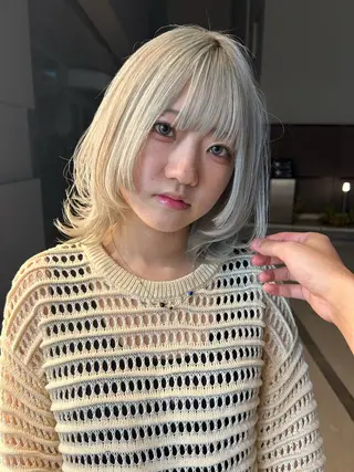 ミディアム sand osaka所属・きたやまこう /艶トリートメントのヘアスタイル