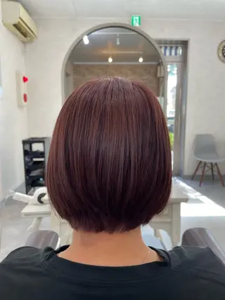 ショート カラー 縮毛矯正・髪質改善個室型salon Cannaつくばみどりの美容室【カンナ】所属・Canna honokaのヘアスタイル