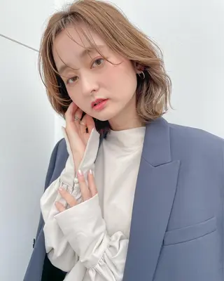 ミディアム カラー 韓国風ハッシュカット 🇰🇷オリーブ職人のヘアスタイル