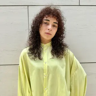 ロング パーマ 🌈圧倒的デザイン パーマ 関和希のヘアスタイル