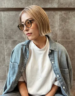 ショート 髪質改善/縮毛矯正/ 透明感カラーYUMAのヘアスタイル