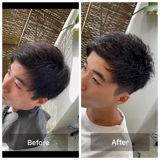 ショート メンズ share salon　SCENA所属・堤太志 メンズパーマ特化のヘアスタイル