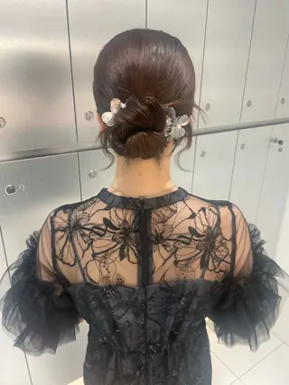 ヘアアレンジ ヘアセット🎀耳つぼ 👂💎MONAMIのヘアスタイル