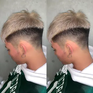 ショート カラー メンズ 🌈艶ハイトーン🌈 心を込めます🤝涼介のヘアスタイル