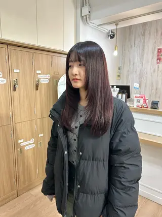 ロング カラー 藤田 侑花のヘアスタイル