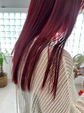 ロング カラー 愛結 暖色カラー🎀🩰のヘアスタイル