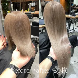 ロング カラー KEISUKE/ ブリーチ🧡エクステのヘアスタイル