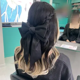 セミロング カラー イヤリングカラー 🫧Natsukiのヘアスタイル