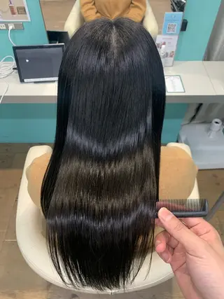 ロング 髪質改善&縮毛矯正 池本　有宏のヘアスタイル