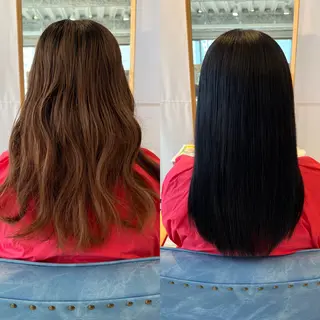 ロング カラー LA･BEAU所属・佐藤 有沙のヘアスタイル