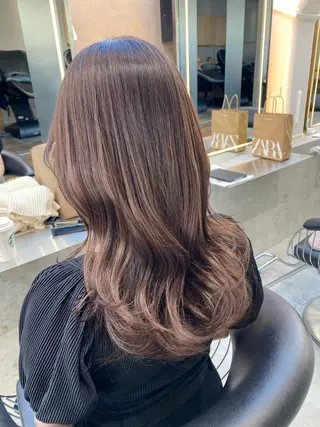 セミロング 山本翔一郎 韓国顔周りレイヤーのヘアスタイル