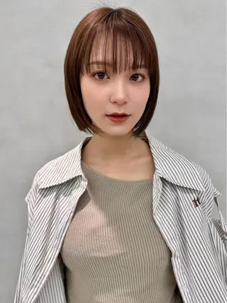 ショート カラー ヘアアレンジ ✨韓国レイヤー/ 透明感カラー✨冨永剛のヘアスタイル
