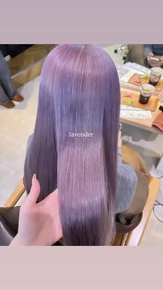 ロング 韓国レイヤー 🩶丸岡優里のヘアスタイル
