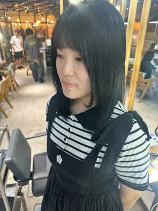 ミディアム カラー 溜 一太のヘアスタイル