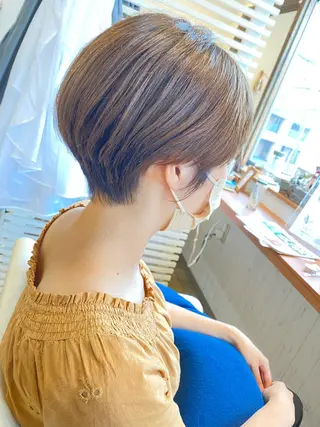 ショート ショート、ボブ シマダマサトのヘアスタイル