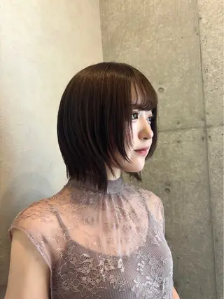 ショート Fuka/レイヤー /艶カラーのヘアスタイル
