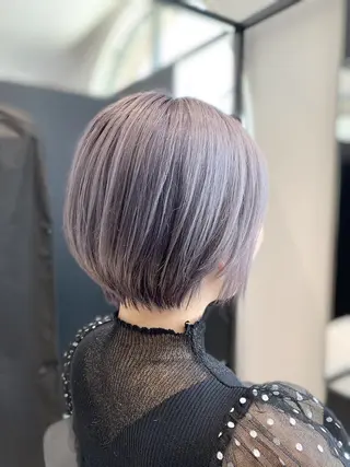 ショート カラー メンズ ネイル ボブ、縮毛矯正👑 心斎橋/高城涼也のヘアスタイル