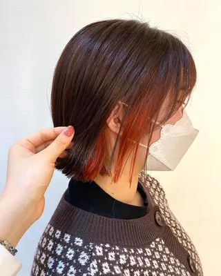 ミディアム カラー ✴︎ヒラガカナ✴︎ ECLAT HAIRのヘアスタイル