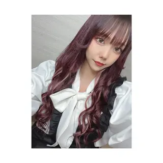 ロング 韓国ヘア×ハイトーン AYA💫のヘアスタイル