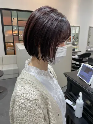 ショート カラー ヘアアレンジ 小倉 愛里のヘアスタイル