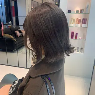 ミディアム カラー ハッシュカット/ハイ トーン/MANAMIのヘアスタイル