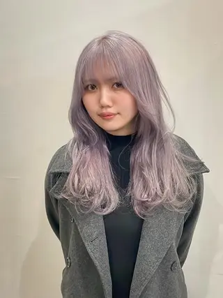 ロング カラー ブリーチ/美髪矯正 垢抜けヘア/そらのヘアスタイル